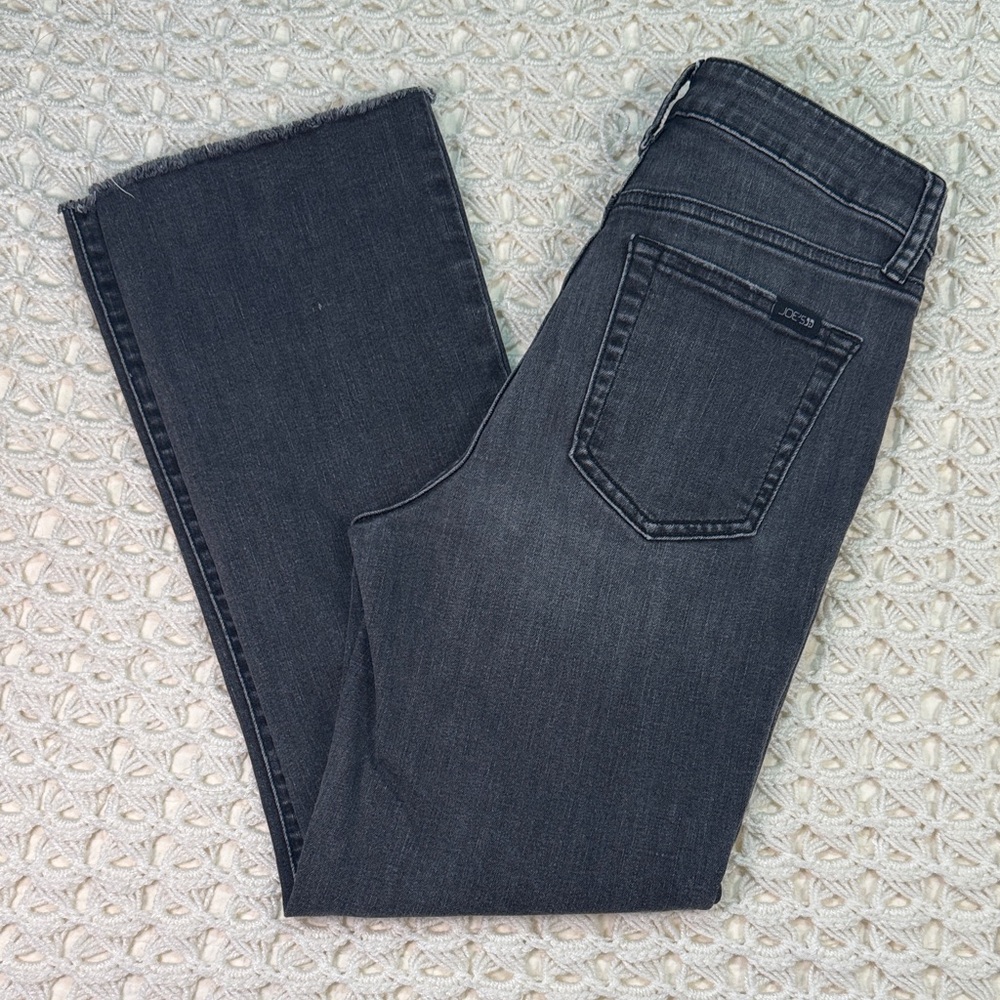 Joe’s Jeans Dark Charcoal Cropped Straight Jeans